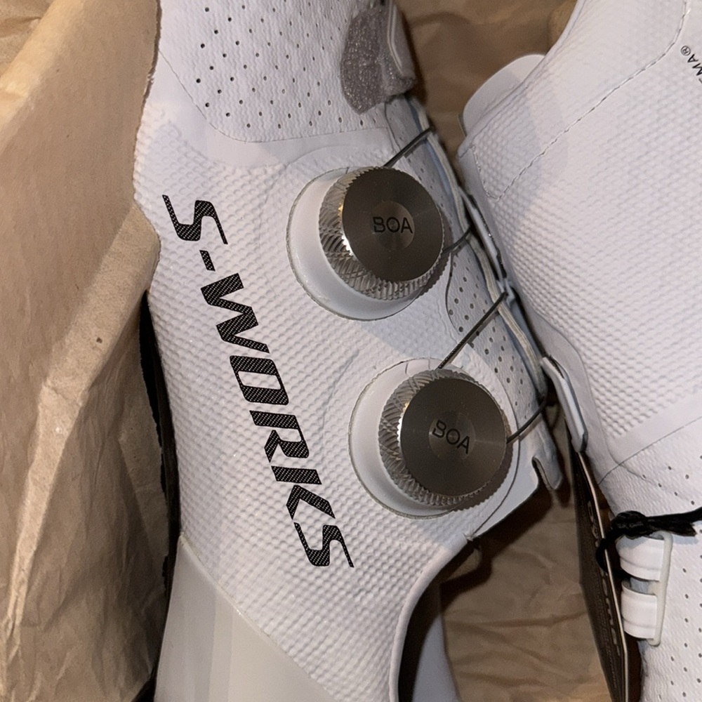 🔥NEW SPECIALIZED S-Works 7 Road Women Cycling Shoes WHITE - Picture 9 of 11